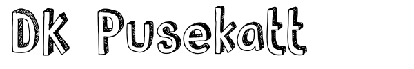 DK Pusekatt font preview